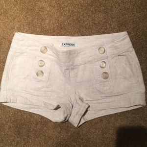 Express beige shorts. Can be formal or informal